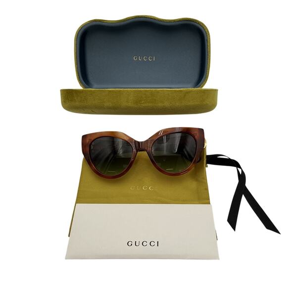 Gucci Chic Brown Cat Eye Sunglasses